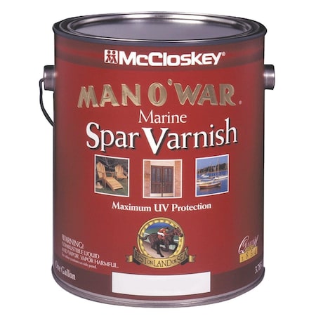 Mccloskey Man O'War Semi-Gloss Marine Interior & Exterior Varnish, Gallon 080.0007507.007